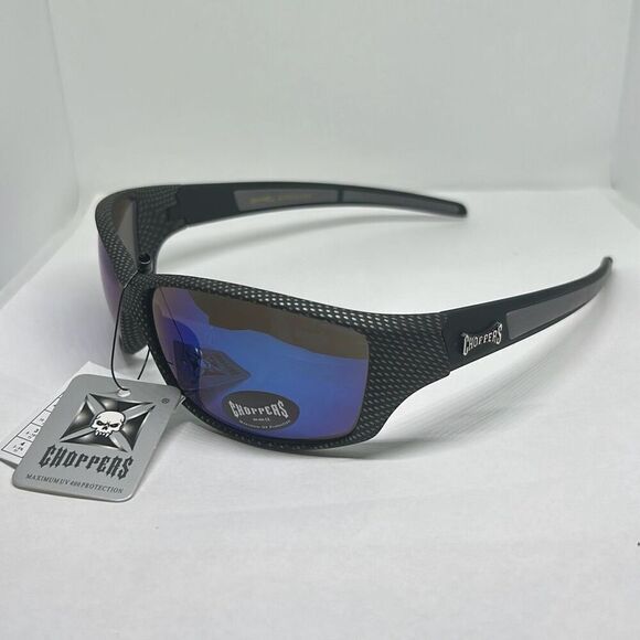 Choppers Biker Mirrored Mens Sunglasses - Picture 1 of 3